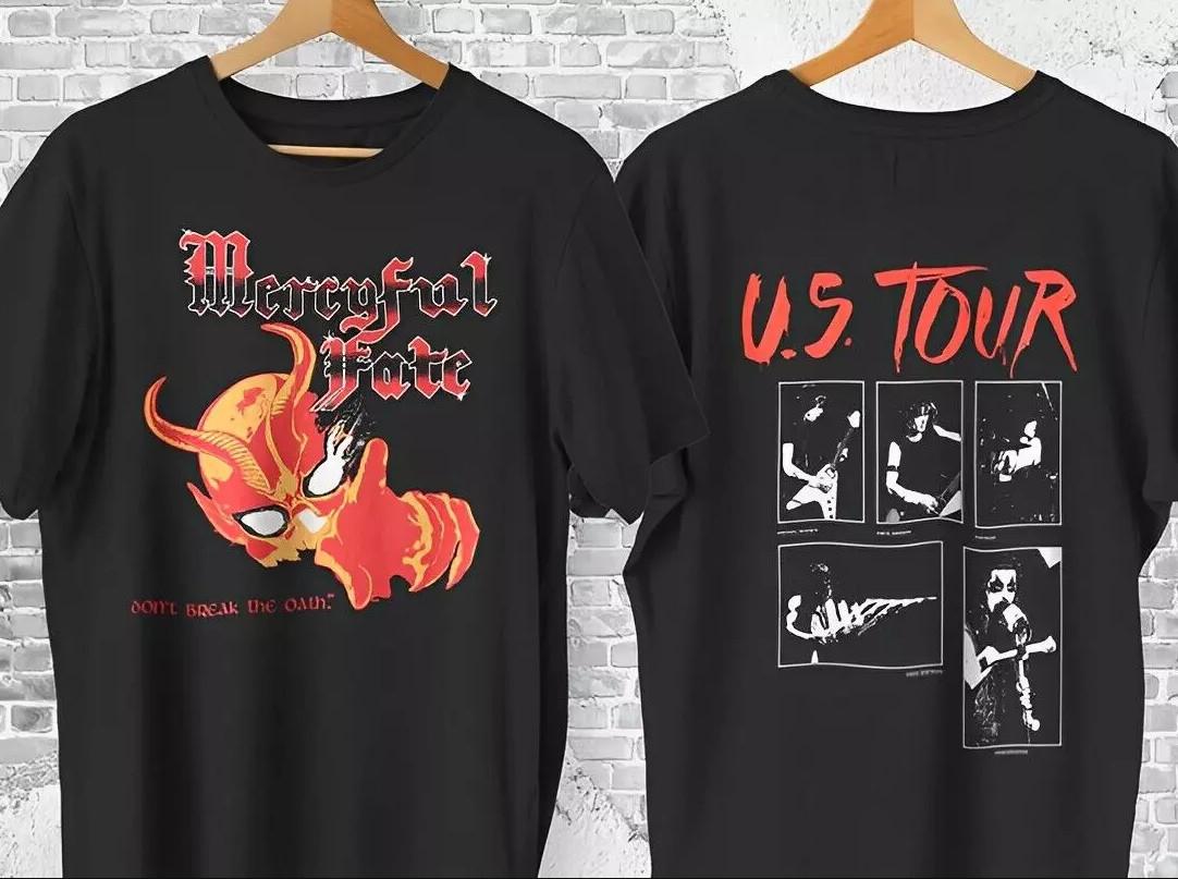 Mercyful Fate Don t Break The Oath Us Tour 84 T-Shirt Double Sides Unisex XXL