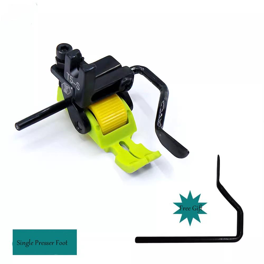 New T5-S Multi-Function 5-in-1 Computerized Flatbed Sewing Machine Left & Right Edge Presser Roller Foot