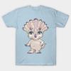 Herren Schwarzes Print-T-Shirt Lil Sassy Triceratops No-Cut Transferpapier Print Baumwoll-T-Shirt