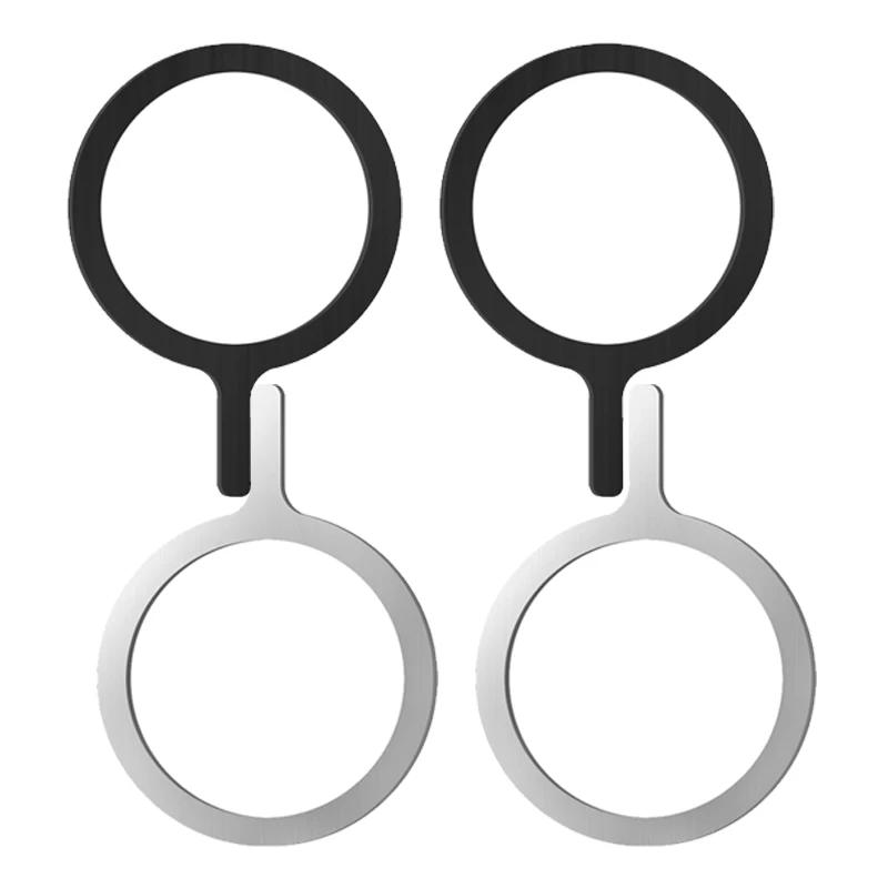 Self Adhesive Metal Ring Iron Sheet Sticker for Apple IPhone Case Magsafe Magnetic Wireless Charging Ring for iPhone 15