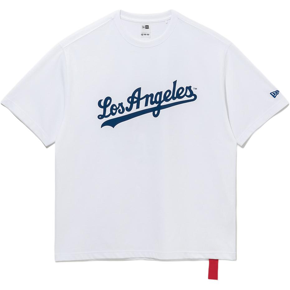 New Era SS25 MLB Los Angeles Dodgers Casual Navajo Pattern Crew Neck Summer American Short Sleeve T-Shirt Unisex Tops White 14536485