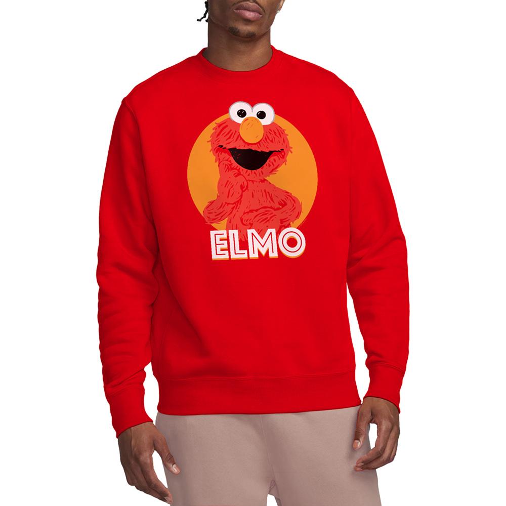 Sesame Street Unisex Adult Elmo Scribble Sweatshirt