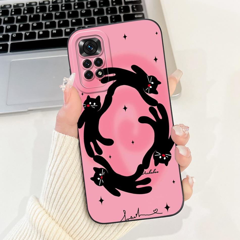 Für Xiaomi Redmi Note 11 11s 4G Handyhülle Redmi Note 11 Pro 4G Global Eleganter Druck Weiches Silikon Linsenschutz Bumper