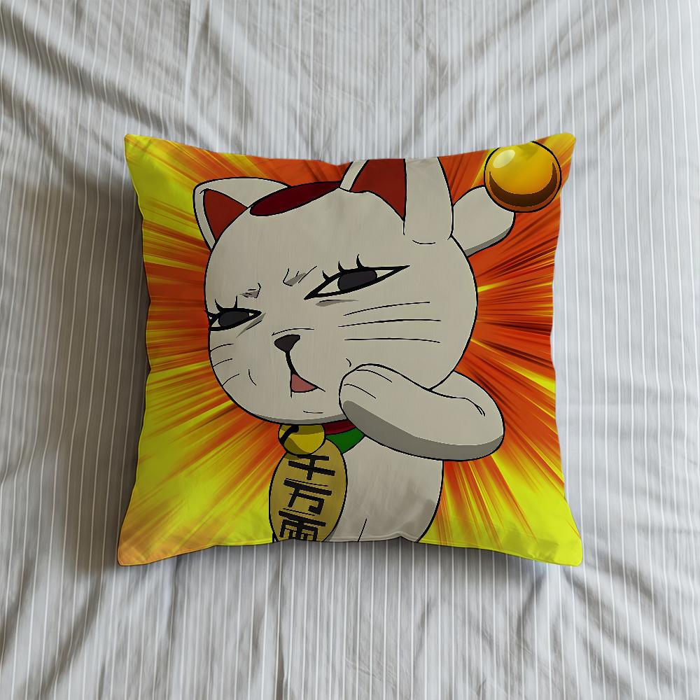 T-TurboS-ES G-Granny Cushion Cover Soft Case Sofa Living Room Home Anime Comfortable Office Cat Decor Protective Pillow