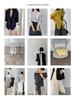 Jiang Zuo Minimalist Korean Style Embroidered Striped Blazer