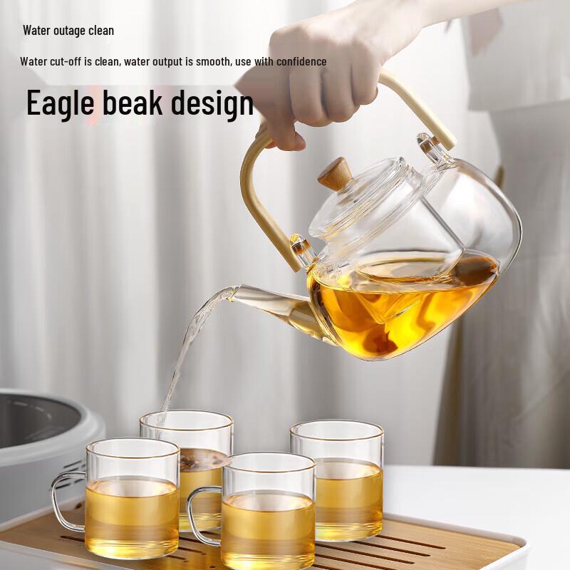 Ranye Heat-Resistant Glass Teapot with Infuser