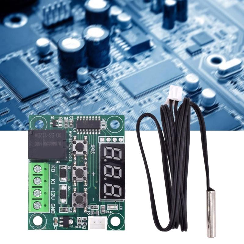 DC12V W1209 Thermostat Module With LED Display For Accurate Temperature Regulation From -55 to 120°C