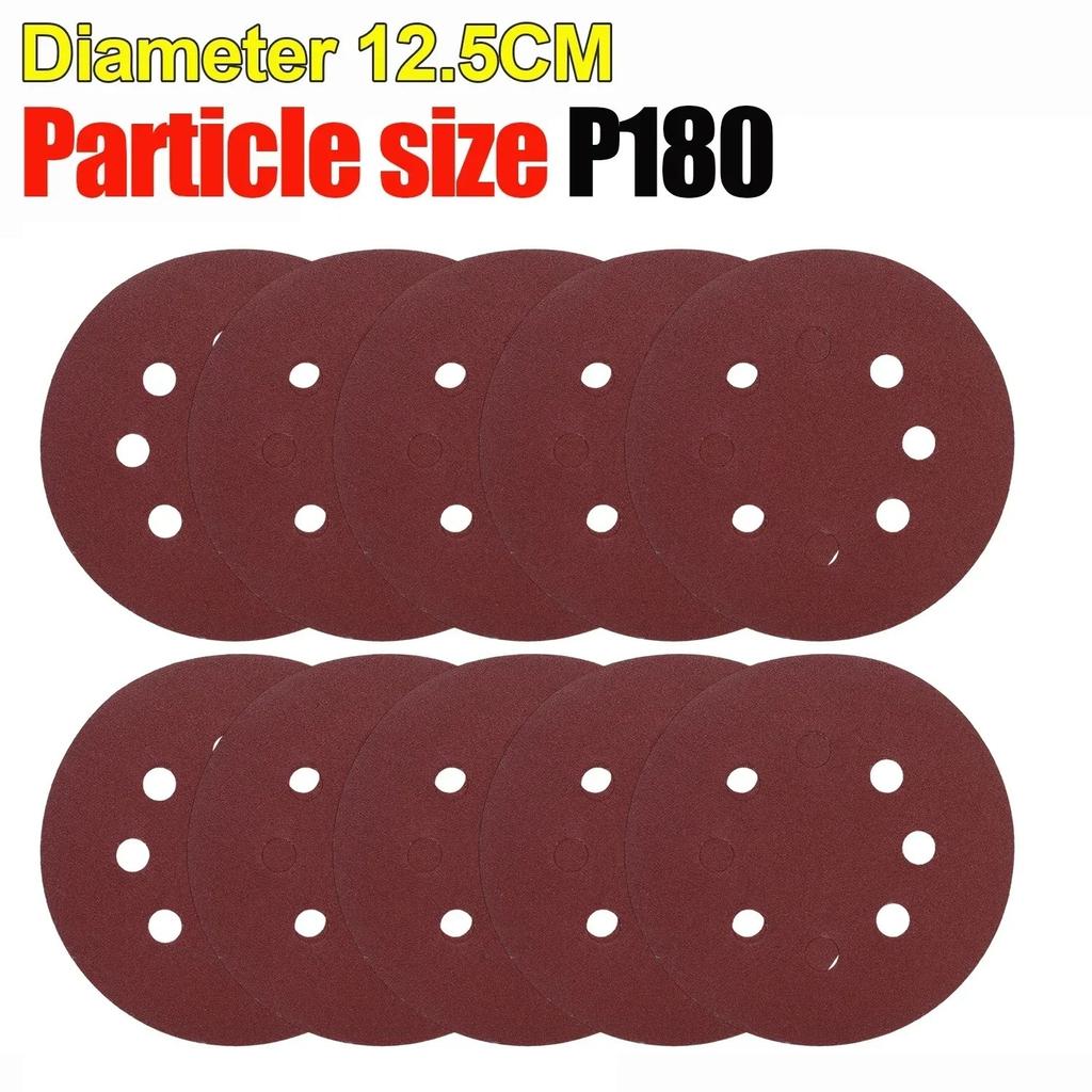 Universal 8 Hole Sanding Discs 125mm Sandpaper for Metal Wood Glass Sander Polishing Pads Home Abrasive Tools 40~3000 Grit