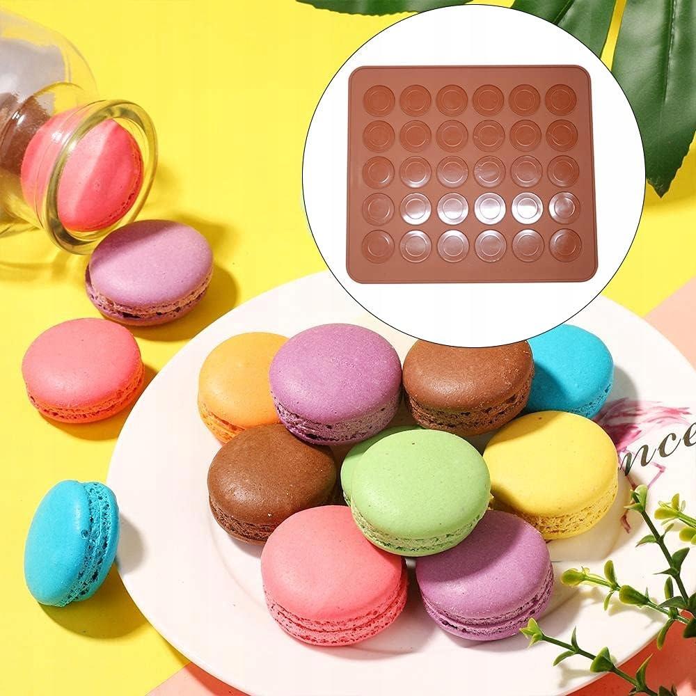Silicone Mat Form for Cookies, Macaroons, Macaroons, 30 Fields