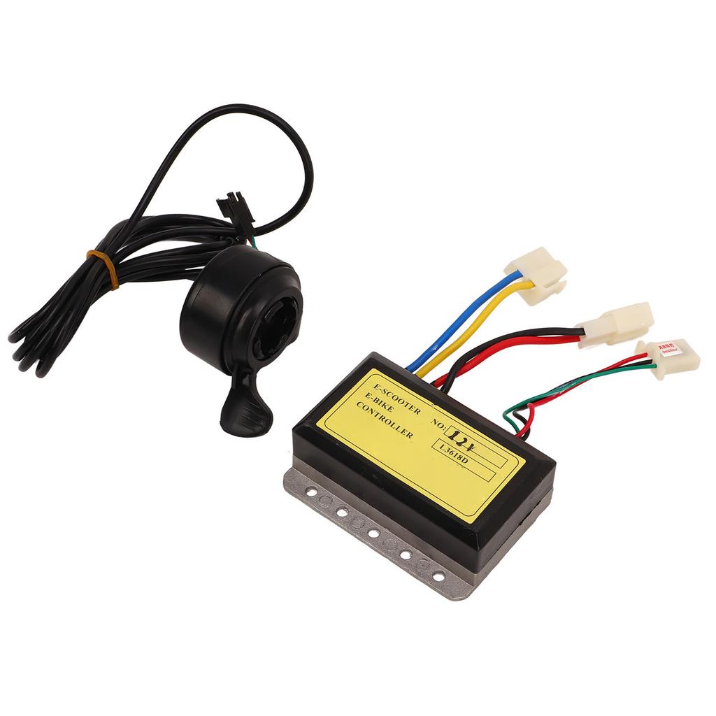 2PCS Set DC Motor Speed Controller and Thumb Throttle Motorcycle Scooter Tricycle Speed Controller