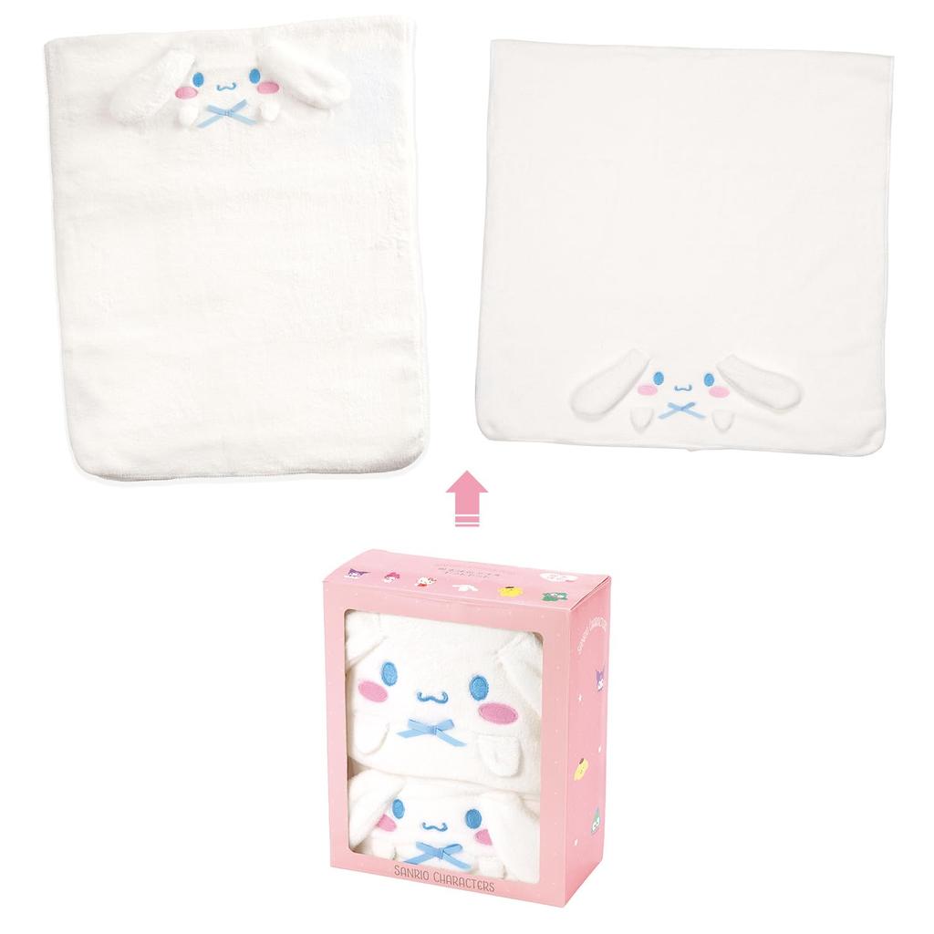 Skater Towel Gift Set of 2 Hair Drying Bath Absorbent and Sanrio Cinnamoroll SET1078 - Towel, Towel, Quick-Drying,