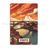 Porto Metal Sign Wall Mural Party Wall Mural Wall Decor Create Tin Sign Poster