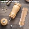 Wood Pepper Grinder Pepper Mill,Adjustable Coarseness 6/8/10 Inch Wooden Peppermill, Ceramic Grinding Mechanism Salt Mill