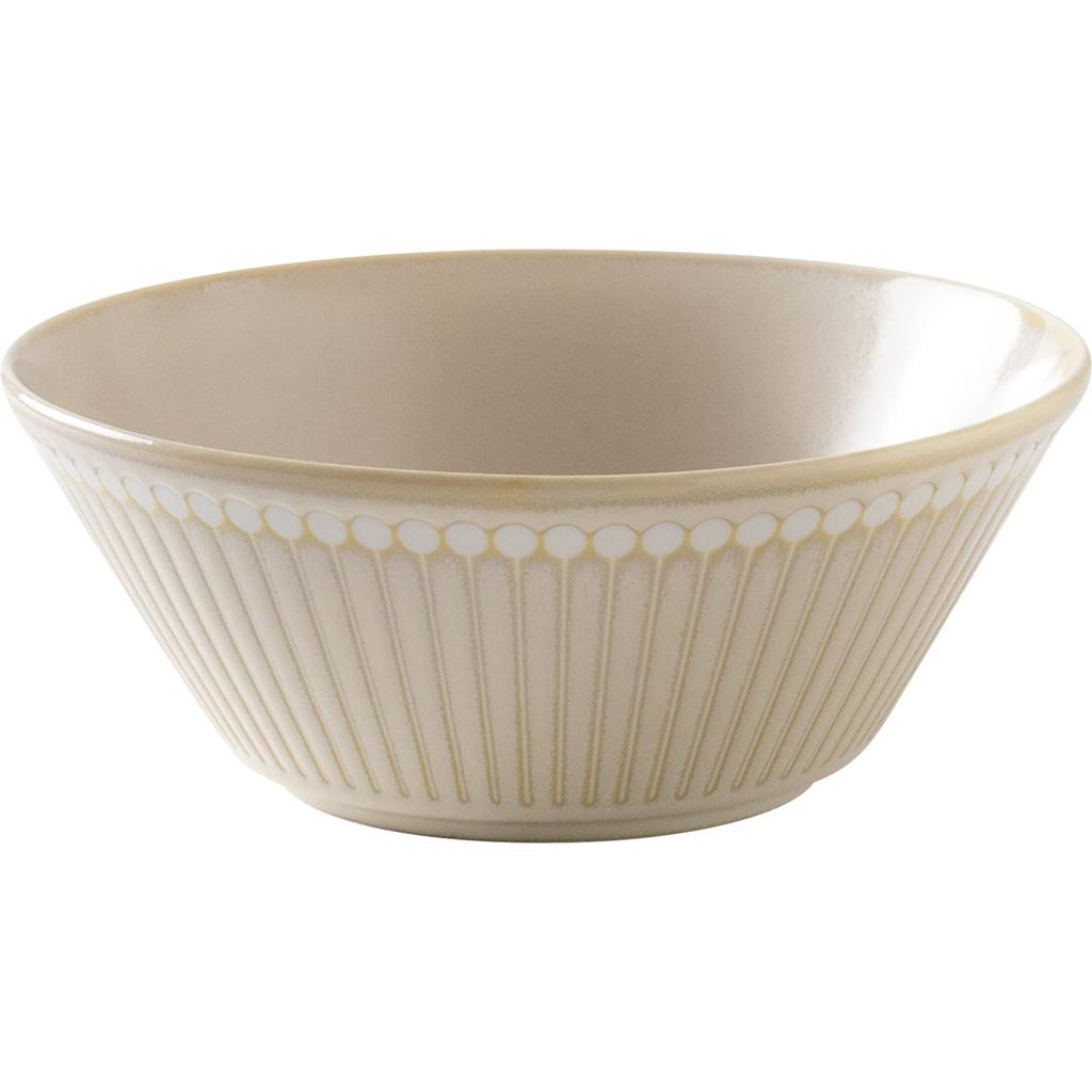 Minoru Pottery Mino Ware Albee 160-Pack Bowl, Beige