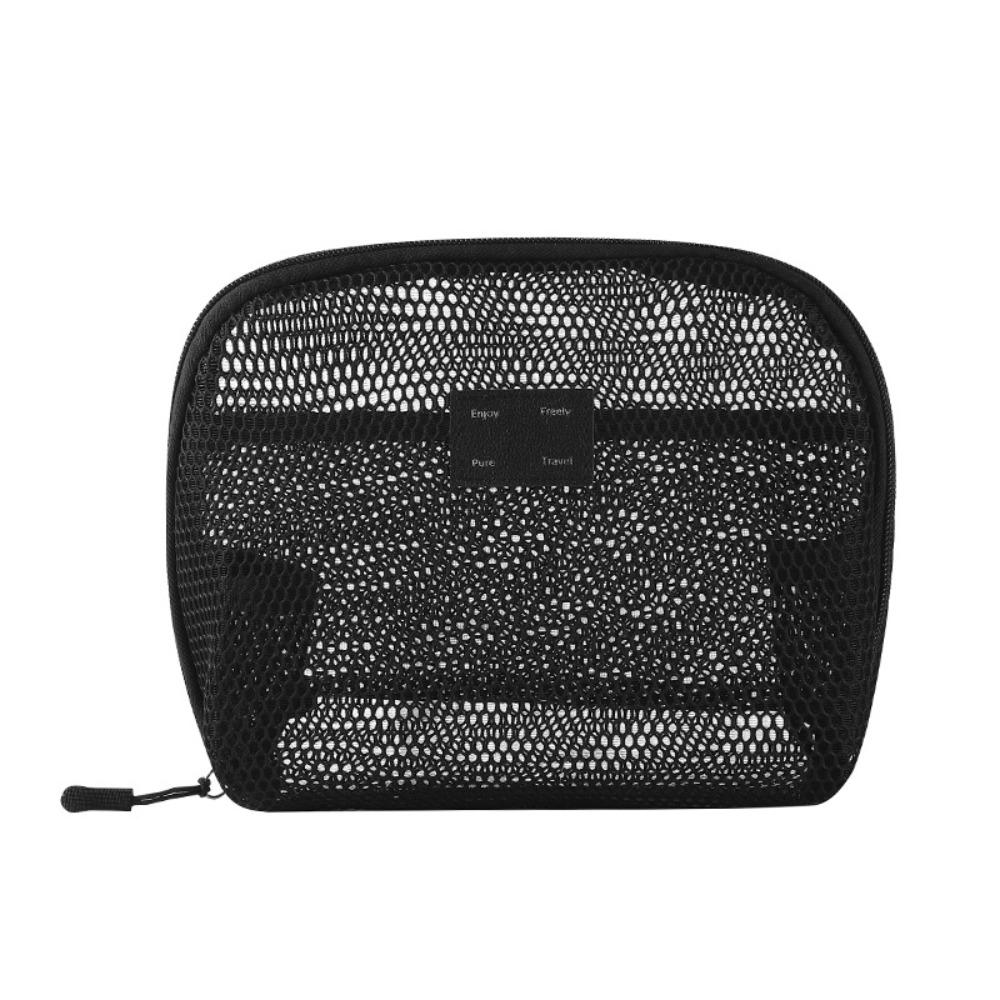 Nylon Cosmetic Bag Hand-held Storage Pouch Casual Toiletry Wash Bags  Women