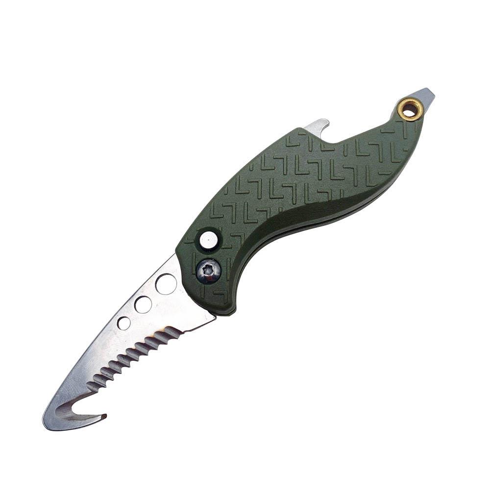 Portable Multi-purpose Keychain Open Box Knife, Quick Rope Cutter Car Emergency Daily EDC Cutting Tool