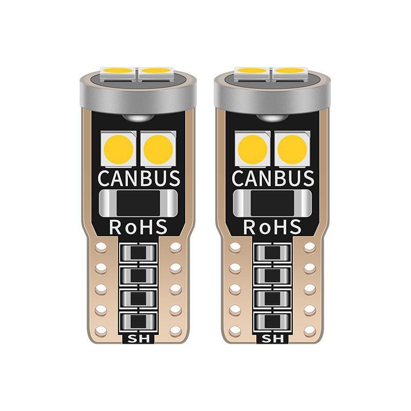 Высокояркая T10-3030-6SMD Парковочная, Подсветка номерного знака и Дверная подсветка White