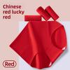Big Size Lady Spring and Autumn Year Red 7A Cotton Anti Bacterial High Waist Belly Not Hip Triangle Briefs