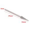 6Pcs 1-4mm Diamond Grinding Head Needle Bits Burrs Engraving Carving Tool 2.35mm Shank D