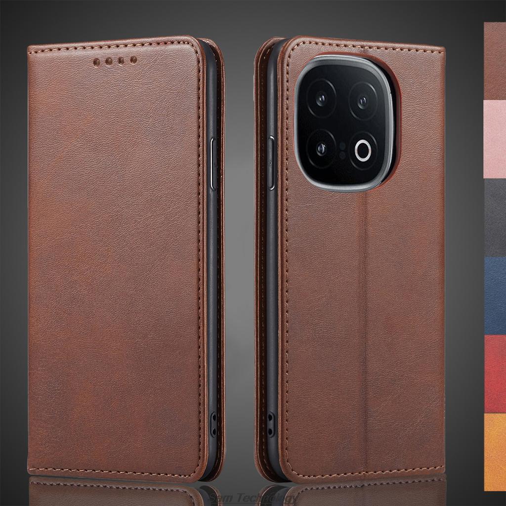 Magnetická přitažlivost Kožené pouzdro pro Vivo iQOO 13 iQOO13 V2408A 6.82" Pouzdro Knížkové pouzdro Peněženka Tašky na telefon Fundas Coque