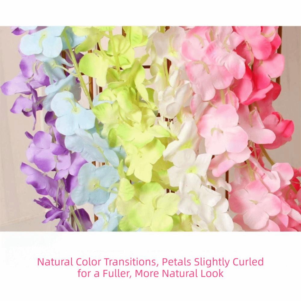 Silk Flower Artificial Orchid Flowers Fake Flowers Silk Orchid Fake Floral Vine  Home Decoration