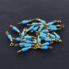 Rolling Rotating Fishing Gear Color Fast Link Silicone Swivels Connector Line Hook Fishing Floats