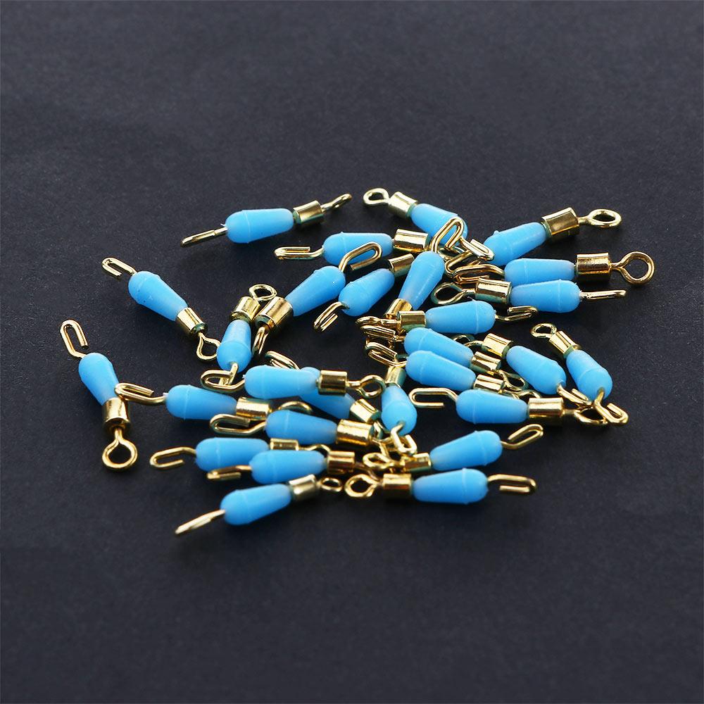Rolling Rotating Fishing Gear Color Fast Link Silicone Swivels Connector Line Hook Fishing Floats