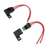 2PCS 12AWG Fuse Holders with 30A Standard Blade Fuse Water Proof Cover Kit for ATO ATC Car RV Truck Boat 20CM