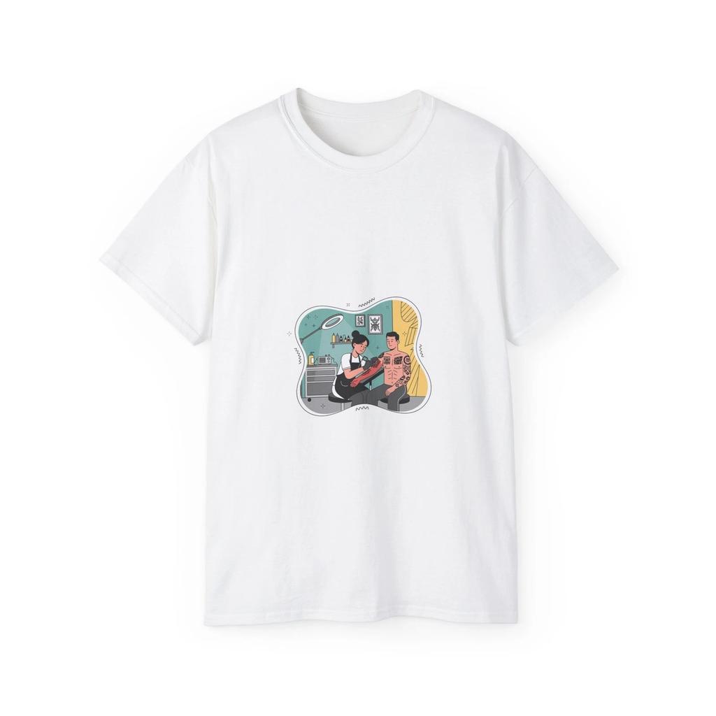 Tattoo Artist Tattoo Studio Tattoo Process | Custom Graphic T-Shirt