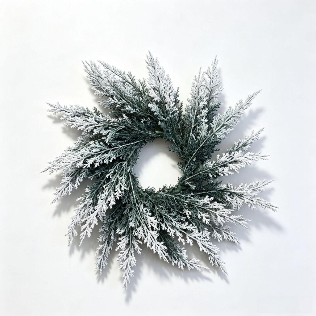 Christmas Simulation Plastic Pine & Berry Wreath - Festive Dining Table Decoration
