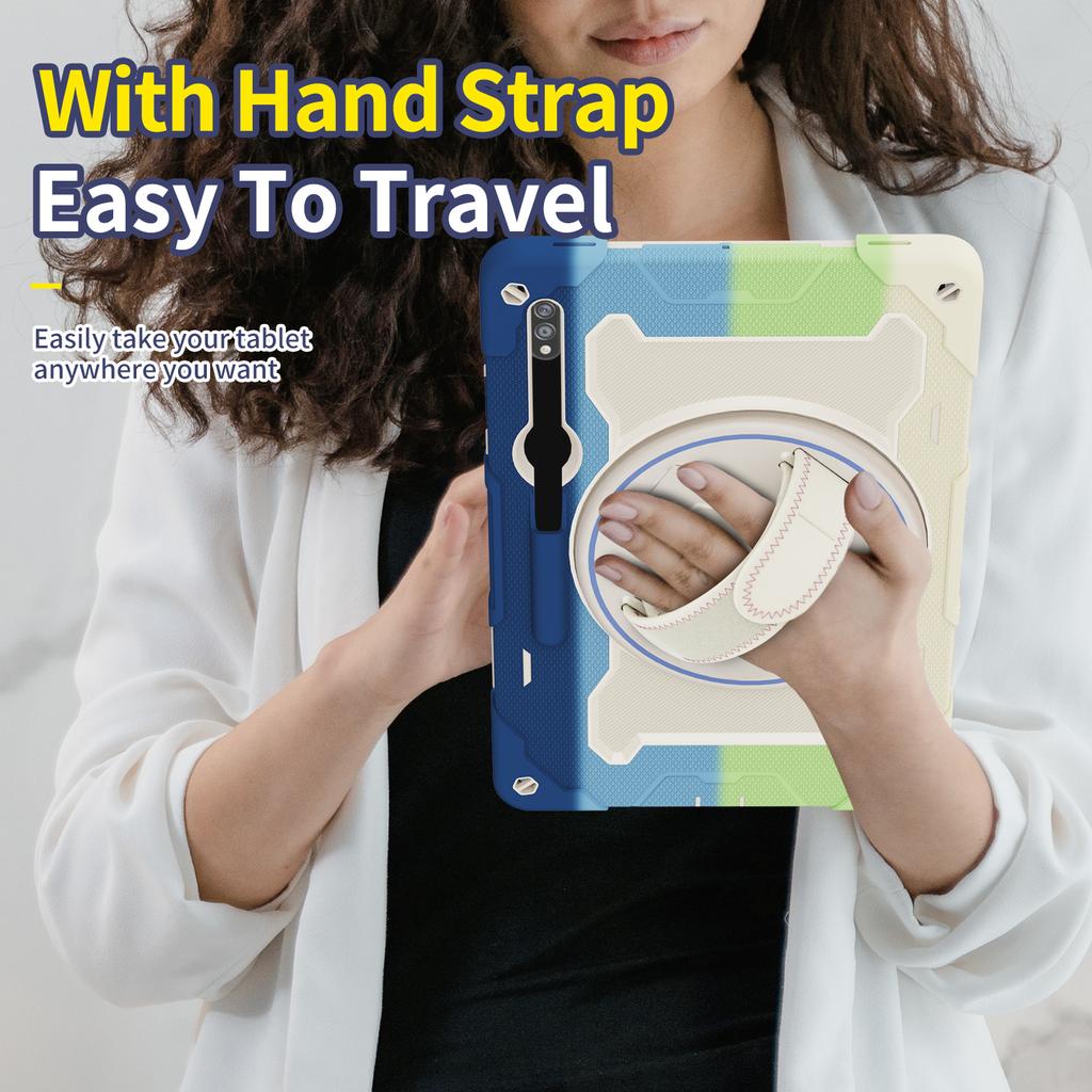 Heavy Duty Case Universal For Samsung Galaxy Tab S10 S9 S8 Ultra 14.6" SM-X920 X926 X910 X916 X900 X906 360 Rotating Stand Cover