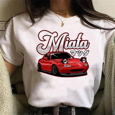 T-shirt Stampata Grafica Miata Estiva Casual Maniche Corte Harajuku Top Streetwear Donna T-shirt Carina Cartone Animato Abbigliamento T Shirt