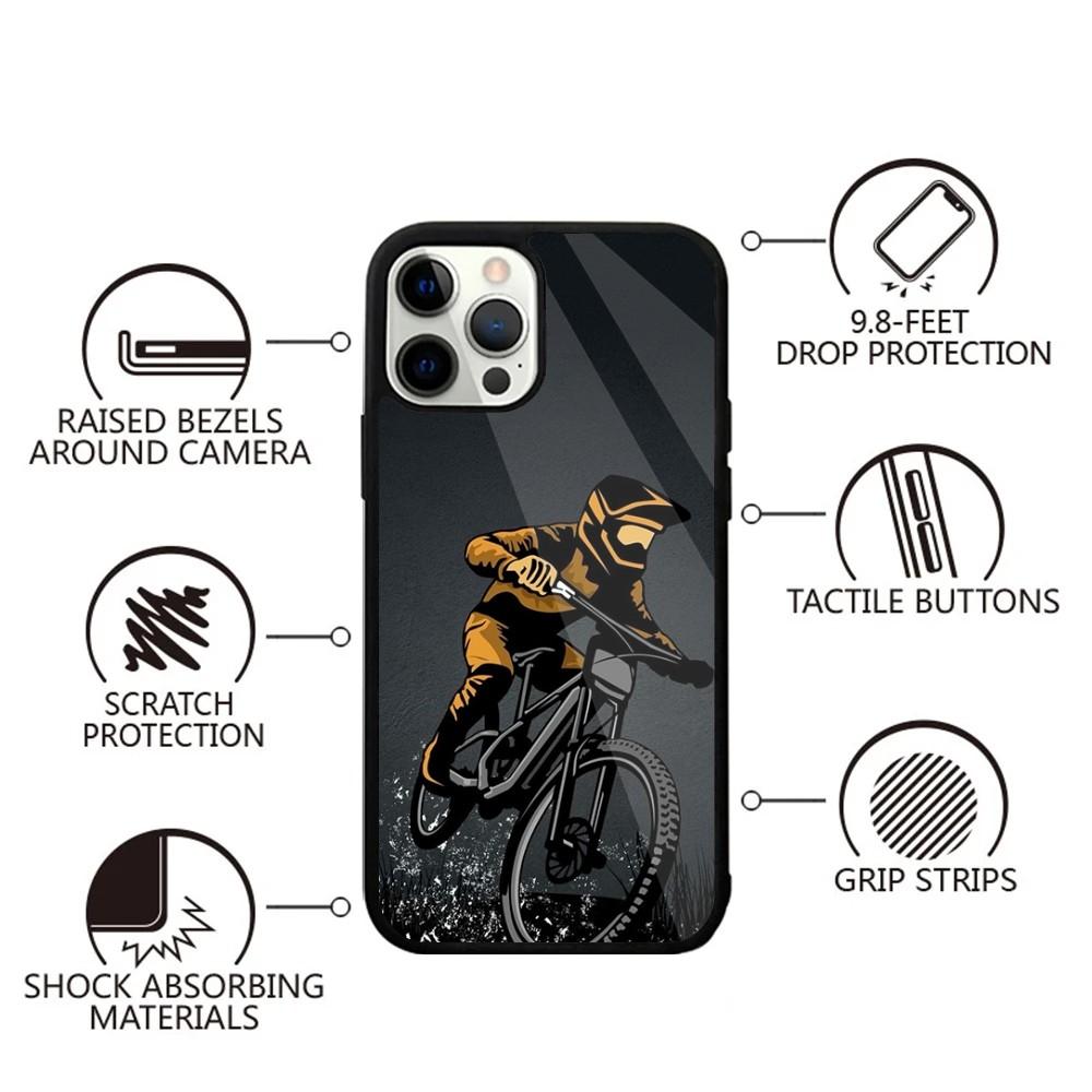 Amazing Mountain Bike Bicycle Phone Case For iPhone 15,14,13,12,11,Plus,Pro,Max Mini Magsafe Magnetic Wireless Charging