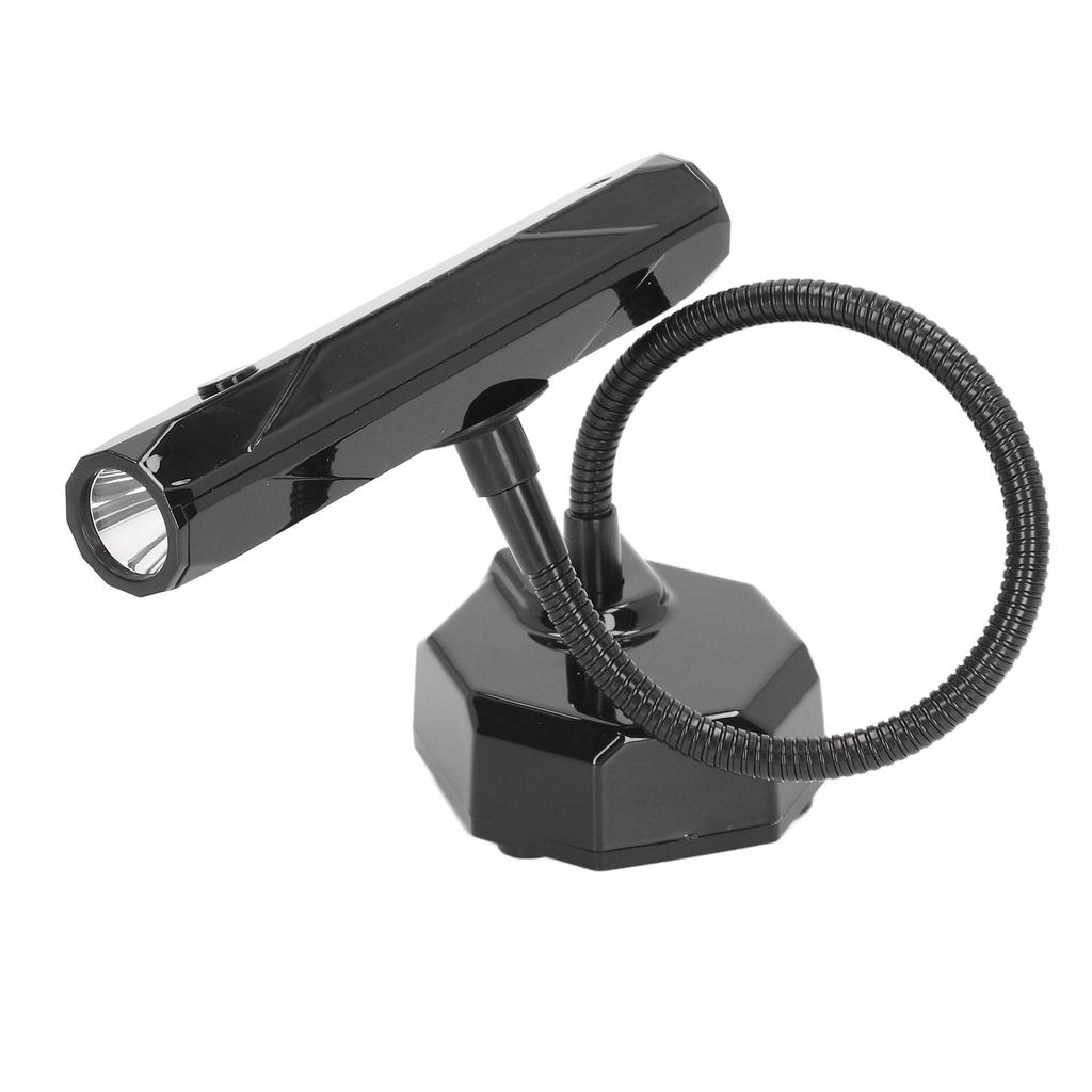 Gooseneck Nail Lamp Fast Dry Rechargeable LED Desktop Gooseneck Nail Light for Manicure Black