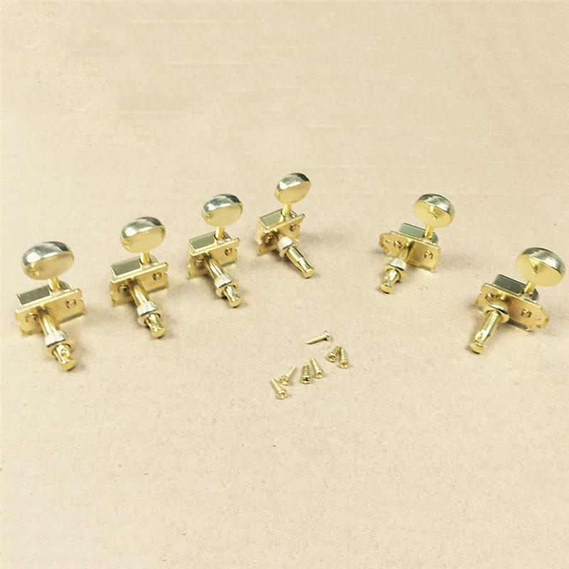 A23I-Guitar Tuning Pegs Keys Tuners Semi Closed String Button Fender St Sq Electric Guitar String Button 6R Fracture Chord