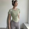 Women's Slimming Quick-Dry Pleated Yoga & Pilates T-Shirt
