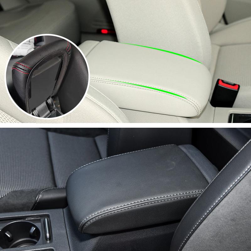 Car Microfiber Leather Center Console Armrest Box Cover Protective Trim For VW Golf 7 MK7 2014 2015 2016