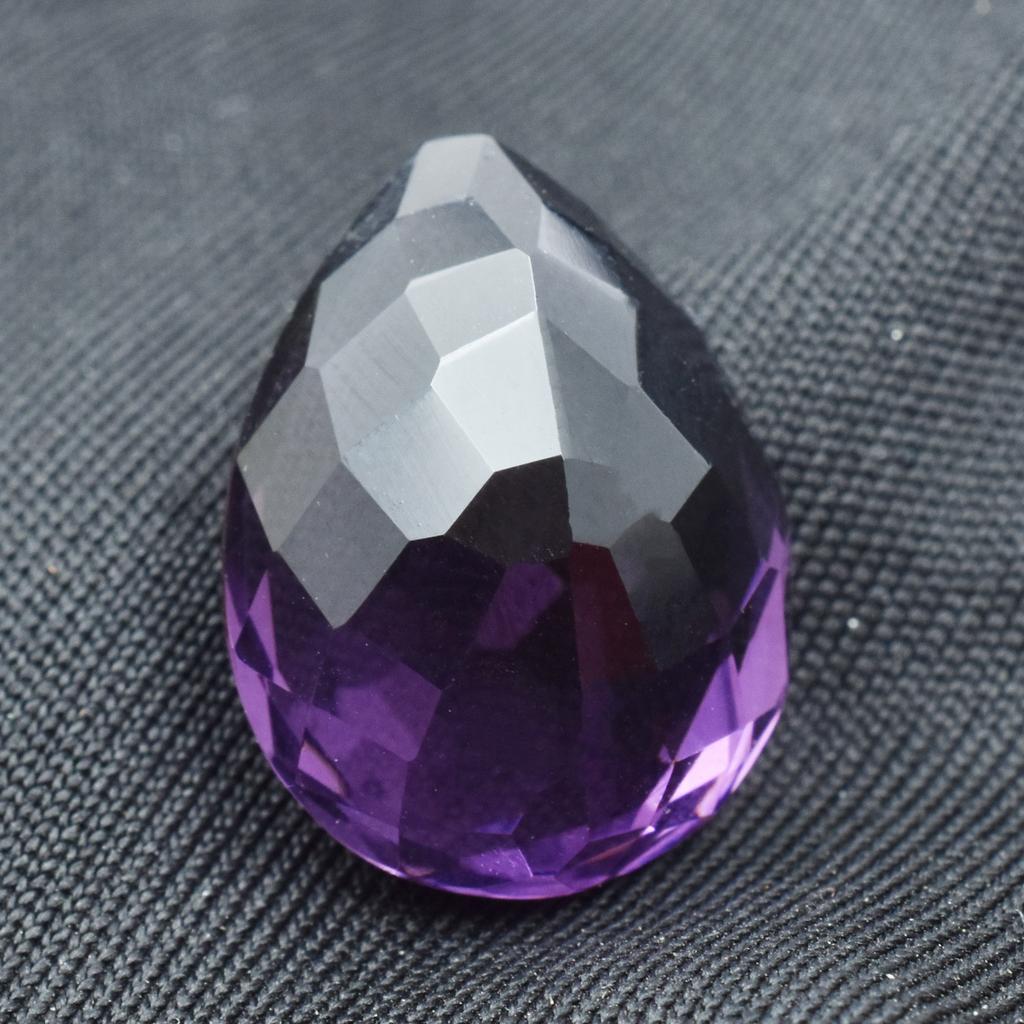 Natural Purple Tanzanite Loose Gemstone Pear Cut 12.75 Ct for Jewelry Making and Gem Collections