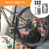 Cycling Tire Inflator Cycling Tire Repair Tool Kit Multi-Function Hexagonal Road Cycling Wheel Chain Cutter Ratchet Wrench Kit