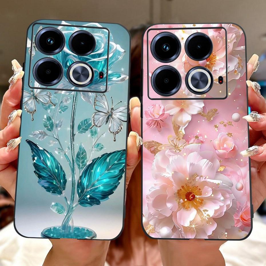 Cute Painting Phone Case For Infinix Note 40 40Pro Pro+ Soft Silicone TPU Back Cover For Infinix Note40 Pro Plus Cases Bumpers