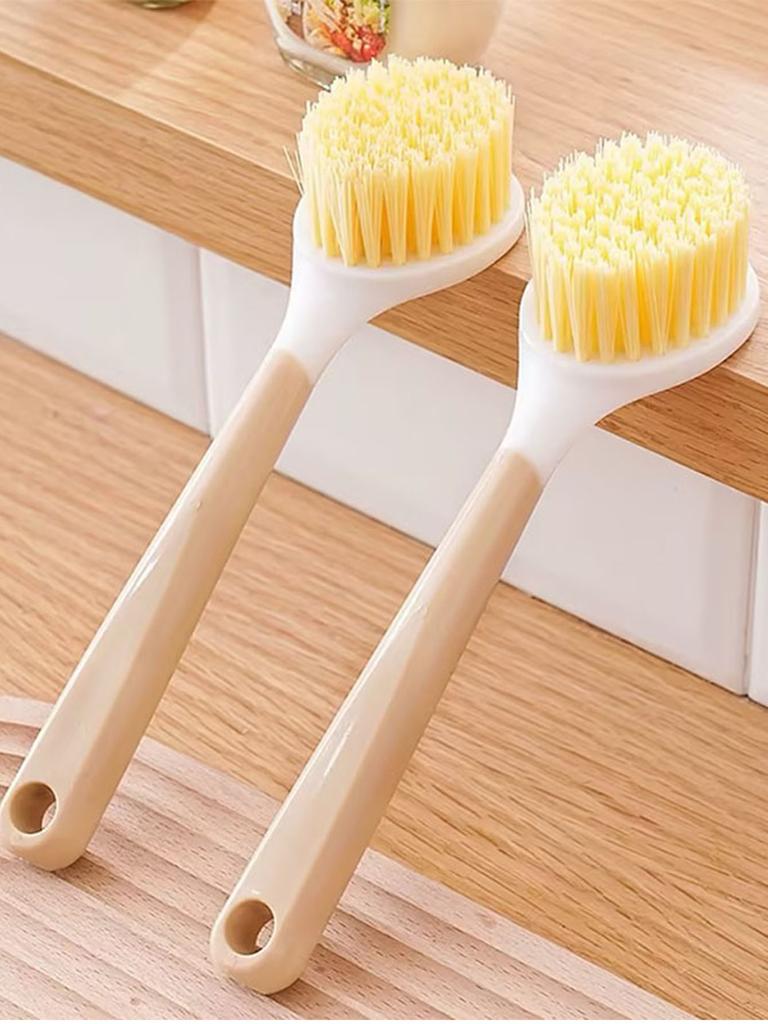 Long Handle Pot Brush Household Dishwashing Pot Brush Dishwashe Utensils Non-stick Brush Descal Grease Non-stick Pan Clean Brush