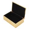 Vintage Jewelry Box Carved Elegant Colorfast Zinc Alloy Soft   Lining Trinket Storage Box for Dressing Table Shelf