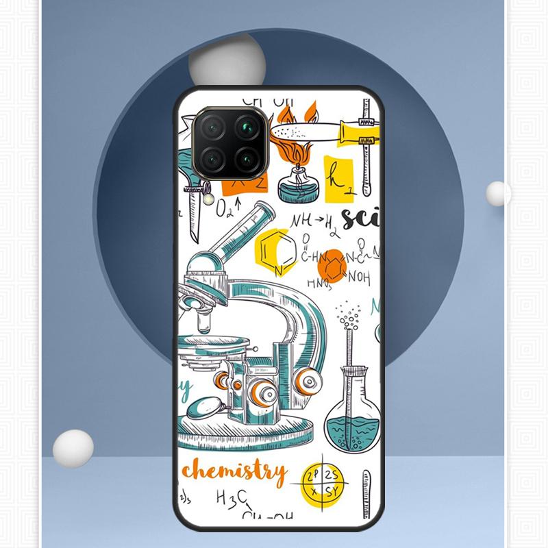 Vintage Seamless Chemistry For Huawei Nova Y72 Y90 Y61 Y91 Y60 Y70 12s 12i 11i 8i 9 10 SE P20 P40 Lite P60 P30 Pro Case