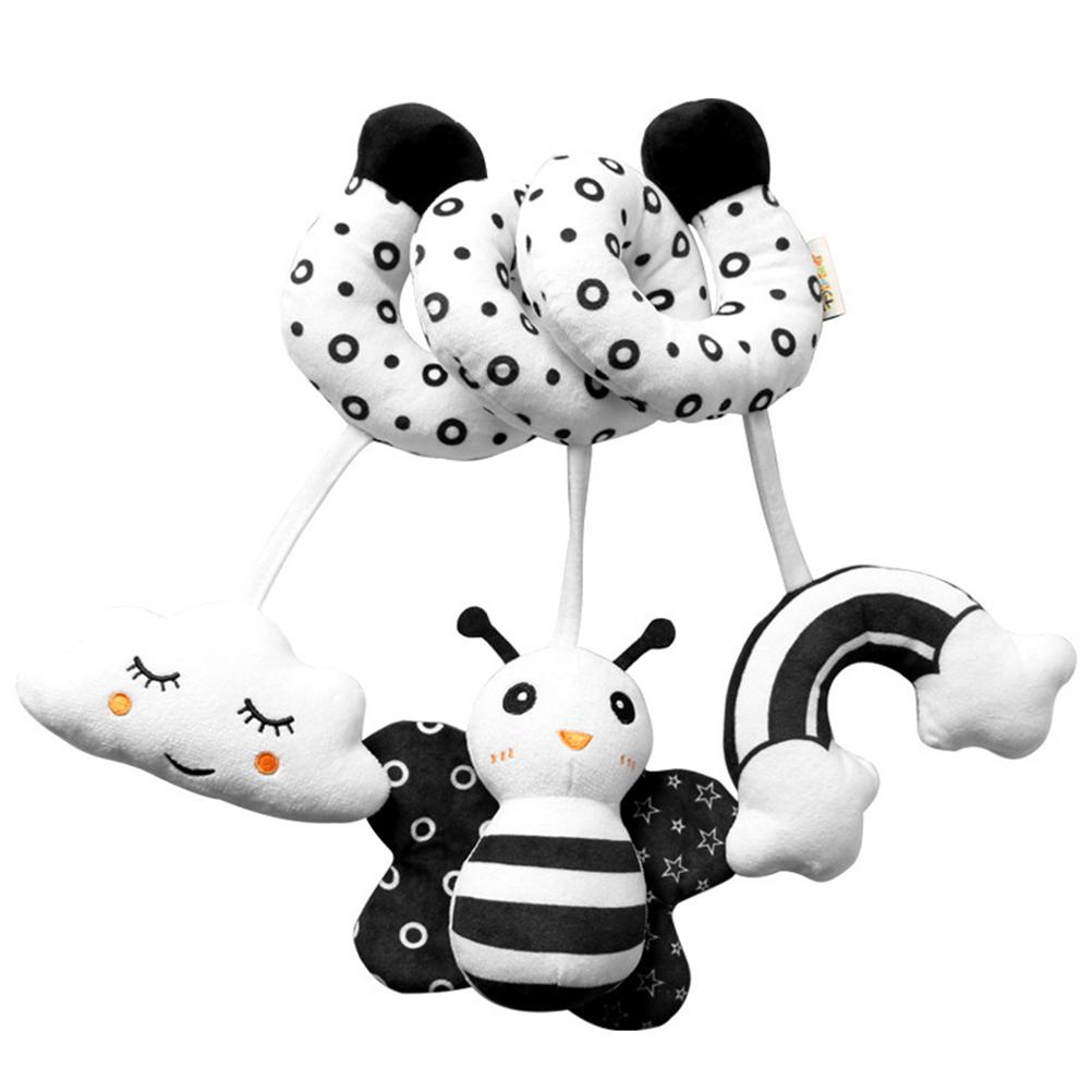 

Baby Crib Pram Hanging Toys Black and White Animal Stroller Car Seat Toy Hanging Rattles for bee