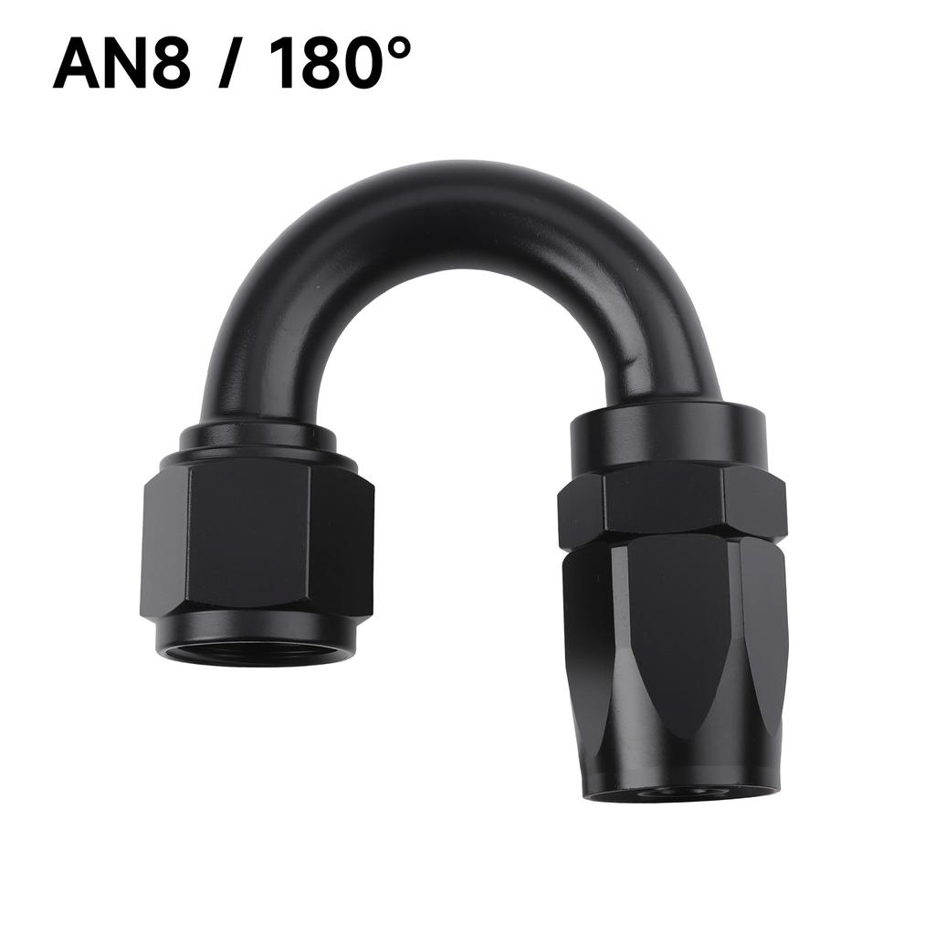 1 PCS Universal Straight 0 45 90 180 Degree Aluminum Car Swivel Hose End Fitting Adapter AN4/AN6/AN8/AN10 Oil Fuel CPE Line NPT