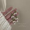 Korean Pearl Tassel Earrings with Silver Needle