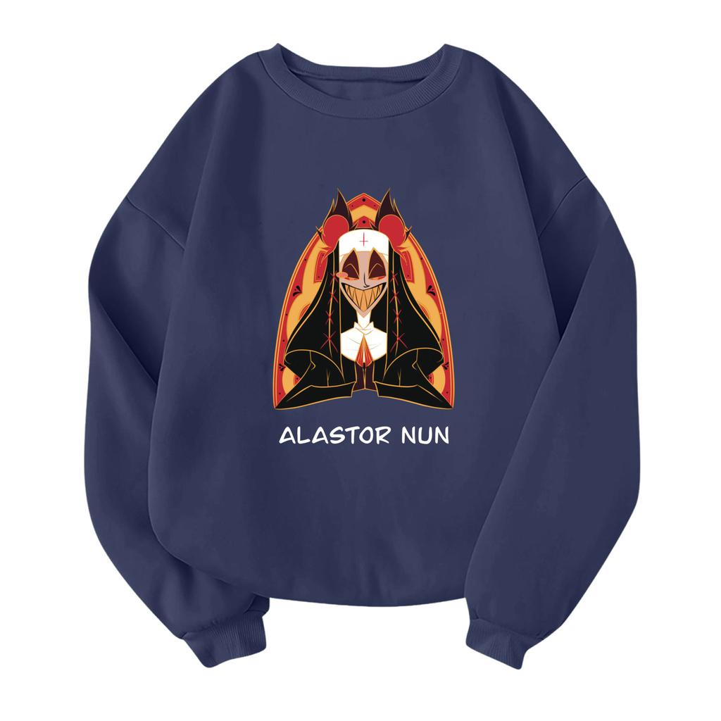 Children's Fashionable Lightweight Long-sleeved Round Neck Pullover With Pockets Printed Pullover