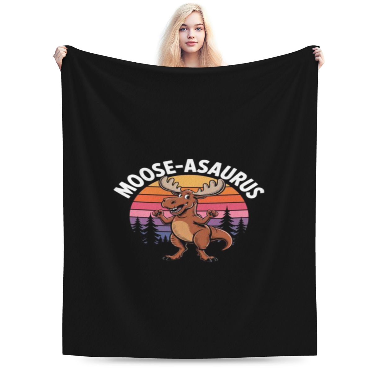 Mooseasaurus Custom Warm Party An UltraSoft Micro Fleece Blanket 75x100cm 30x40in