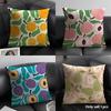 Fruit Cut Art Ins Simple Cushion Cover Natural Linen Organic Fabric DoubleSided Printing Sofa Home Decor Gift Pillow Case