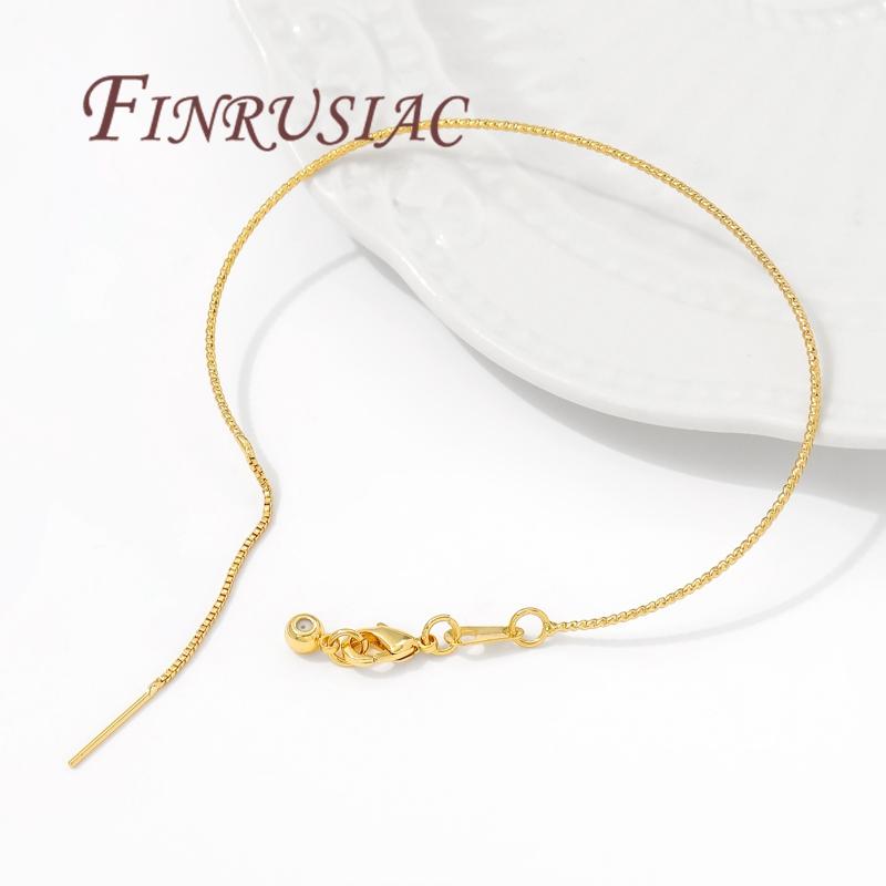 Adjustable Bangle Bracelets 18K Gold Plated Unfinished Bangle Bracelet For Beading with Lobster Clasp& Silicone Bead